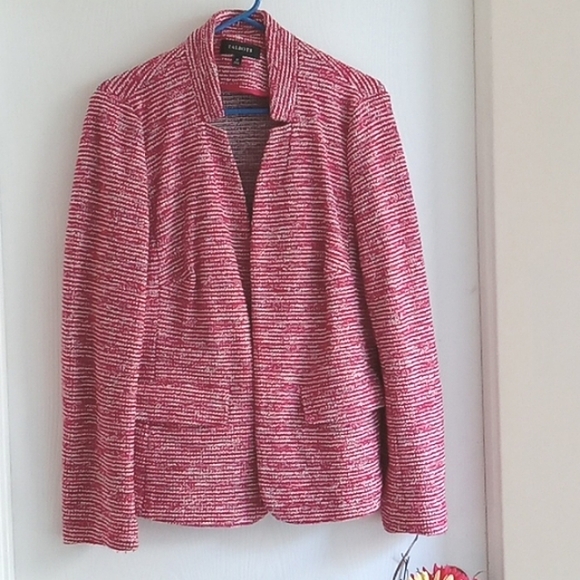 Talbots Jackets & Blazers - Talbots Vintage Red Open  Blazer / Sweater